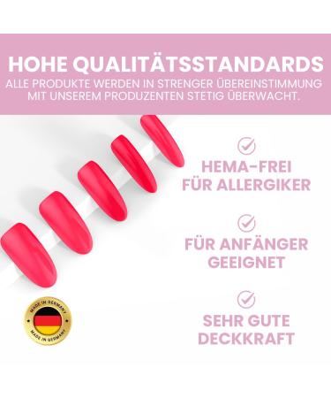 Buy Jezz It! Premium UV Nail Polish - Neon Apricot for Allergy Sufferers | Long-lasting Gel Polish | UV & LED Compatible | Made in Germany - Buy Online on GoSupps.com