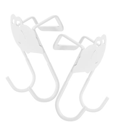 DOITOOL 2pcs Cute Rabbit Hook Coat Rack Clothes Hangers Hooks Spray Paint Door Hanger Hook Bags Door Hook