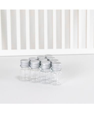 5ml Clear Plastic Bottle with Aluminium Screw Cap - 100pcs | Ideal for Travel & Storage | Durable & Lightweight - Buy Online on GoSupps.com