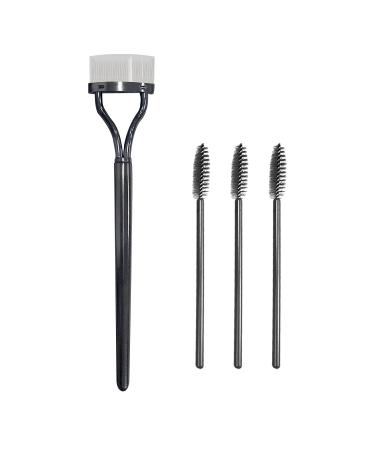 1 Piece Steel Pin Eyelash Comb And 3 Pieces Small Eyelash Comb Metal Eyelash Comb Portable Eyelash Comb Eyebrow Comb Eyelash Separator Mascara Brush Makeup Tools