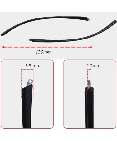 RiJpex Universal Glasses Leg & Ear Hook Holder - Black TR90 Replacement Arms | Glasses Repair Kit - Buy Online on GoSupps.com