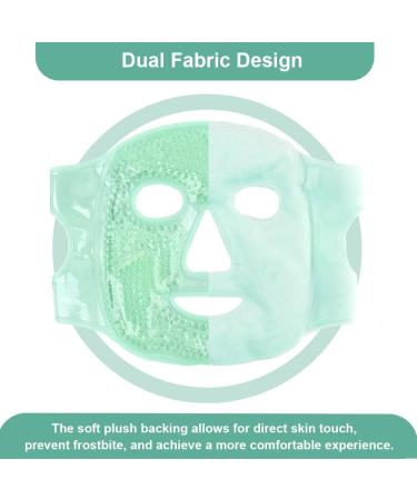 NEWGO Cooling Eye Mask - Hot & Cold Therapy Gel Beads for Migraine Relief, Puffy Eyes, Sinus Pain, Headaches - Green - Buy Online on GoSupps.com