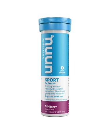 Nuun Active Hydration Tablets: Tri Berry Box of 8 Tubes