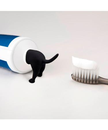 Dog Internal Form Toothpaste Lid & Dispenser - Creative Funny Caps for Kids & Adults (Brown & Gray) - Buy Online on GoSupps.com