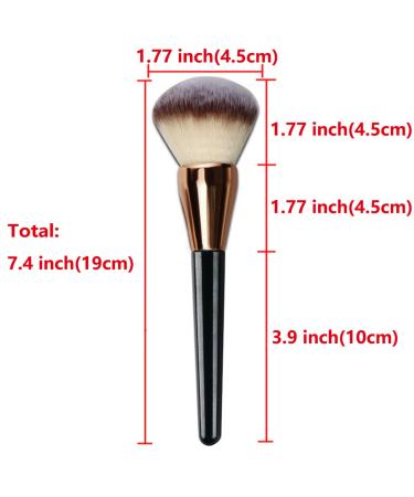RN BEAUTY Premium Makeup Brush Set - Rose Gold/Black Kabuki Brushes for Blush, Powder, Foundation, Bronzer - Contour, Blend, Buff for Full Coverage Results - Cosmetics Tools - Buy Online on GoSupps.com