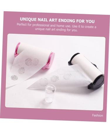 POPETPOP 1 Roll Stamp blotting paper nail oil absorbing paper nail art stamper paper cleaning tool nail art stamper pattern remover nail kits oil absorbing sheet plastic abs oil absorption 11.5x6cm Black - Buy Online on GoSupps.com