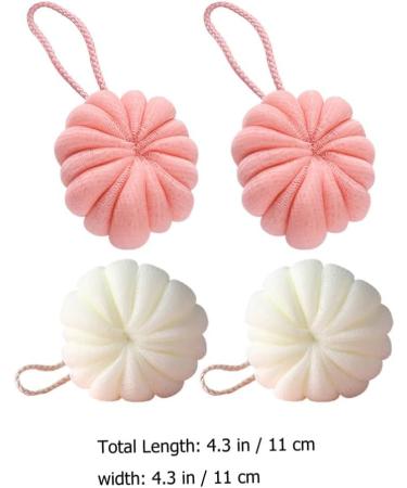 FRCOLOR 8 Pcs Pumpkin Bath Flowers - Exfoliating Sponge & Loofah Set for Toddler Bathing | Portable Bathroom Accessories - Buy Online on GoSupps.com