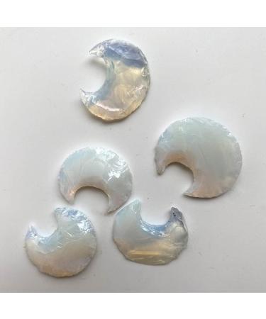 Faceted Crescent Moon Crystal 3x2cm Opalite - Buy Online on GoSupps.com