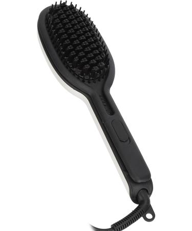 Buy Hair Straightener Brush & Heated Curler - Ionic Hot Brush with Massage Function for All Hair Types - US Plug 110V - International Shipping Available - Buy Online on GoSupps.com