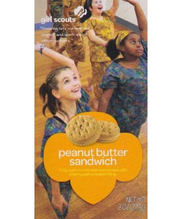 Girl Scouts Peanut Butter Sandwich Cookies Peanut Butter Sandwich 8 Ounce (Pack of 1)