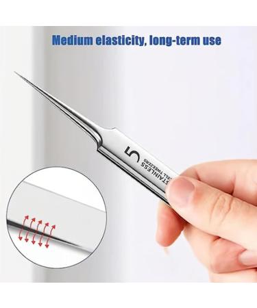 Usiveinborn Blackhead Remover 3/4/8Pcs Usiveinborn Tweezers Usiveinborn Stainless Stainless Steel Facial Blackhead Remover Tweezers Nose Face Blackhead Remover Tools with Packaging Box (3PCS) - Buy Online on GoSupps.com