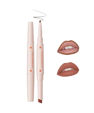 2 in 1 Double Head Lipstick and Lip Liner Set for Women, Waterproof Lip Pencil and Lipstick Set, Long Lasting Matte Velvet Lipstick, Lipstick Set