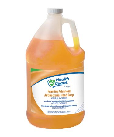 Health Guard 21313 Foaming Advanced Antibacterial Hand Soap 1 Gallon Pour Top Bottle Amber with Citrus Spice Scent (Pack of 2)