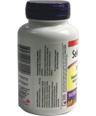 2 Bottles x Webber naturals Selenium 90 Tablets - Buy Online on GoSupps.com