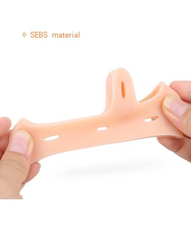 Silicone Toe Separator Spacers for Athletes - Hallux Valgus Correctors & Bunion Relief - Toe Stretcher for Overlapping Toes - Skin Color - Buy Online on GoSupps.com