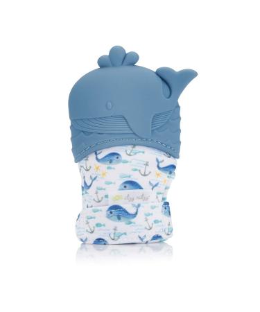 Itzy Ritzy Itzy Mitt Food Grade Silicone Teether 3+ Months Whale 1 Teether