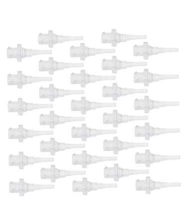 BCOATH 30Pcs Conical Earwax Cleaner Nozzles Replacement Tips for Ear Irrigation System Practical and Compatible Ear Cleaning Tools for Home and Travel