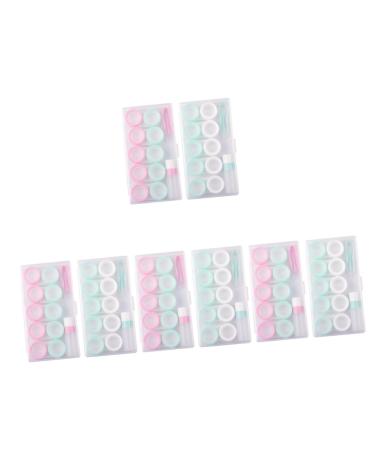 Solustrie 8 sentences Storage box for colored contact lenses contact lens container contact lenses case container for eye contact lens eye contact case macaron storage box container