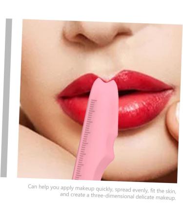 PLAFOPE Silicone Eyeliner Stencil 2pcs Silicone Beauty Ruler Eyelash Spoolies Face Cream Applicator Eyebrow Template With Wings 15.00X4.15X0.50CM Pink-1 - Buy Online on GoSupps.com