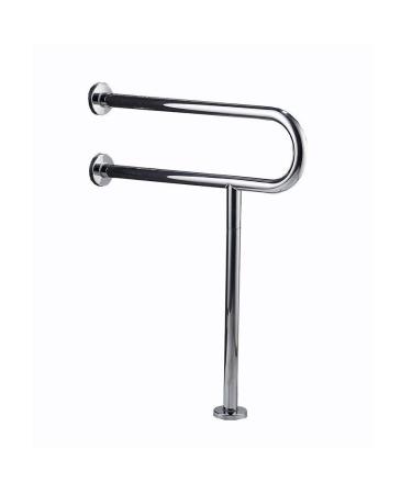 Bathroom Grab Bar Safety Support Rail U-Shape Grab Rails Stainless Steel Floor-Standing Handrail Wall Mounted Non Slip Rails Barrier-Free E