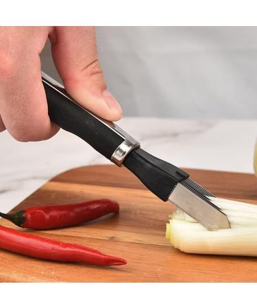 2pcs Multipurpose Vegetable Slicer Hand Tools for Shredding Green Onion and Scallions - Buy Online on GoSupps.com