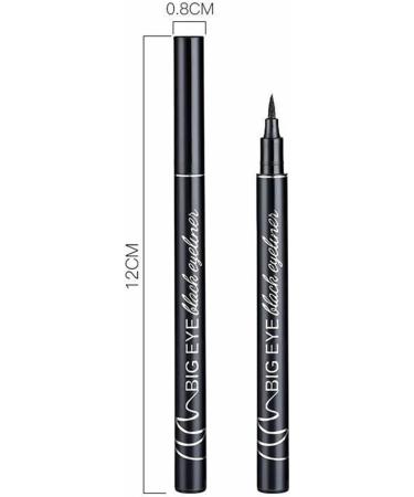 Waterproof Matte Black Liquid Eyeliner Pencil with Eye Liner Stencil for Beginners - Long-Lasting Eye Makeup Pen Primer - Buy Online on GoSupps.com