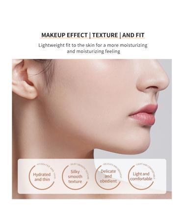 LAMUSELAND Air Cushion BB Cream Foundation 2 Shades Tinted Moisturizing Waterproof Long-lasting Nude Natural Concealer Oil Control BB Cream Makeup (Natural 1) 0.32 Ounce (Pack of 1) Natural - Buy Online on GoSupps.com