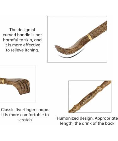 Wooden Back Massager & Scratch Tool - Manual Massage Device with Long Handle for Ultimate Relief - Buy Online on GoSupps.com