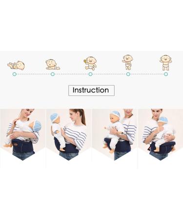 Hip Seat Carrier for Baby & Toddler | Adjustable Waist Stool with Soft Inner Padding & Storage Pocket (Dark Grey) - Buy Online on GoSupps.com