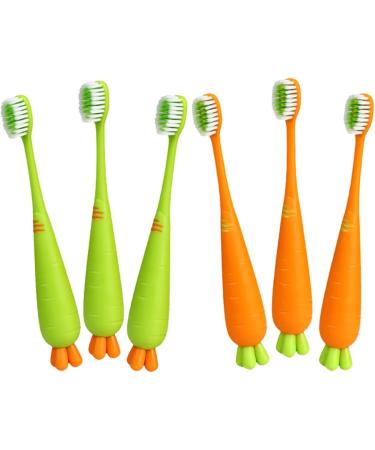 Frcolor 24 STK Cartoon Carrot Toothbrush Set - Soft Children's & Toddler Toothbrushes Finger Brushes for Babies Perfect for Mouth Cleaning & Travel - Buy Online on GoSupps.com