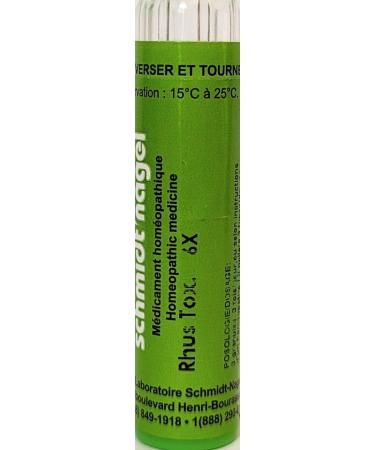 Rhus Tox 6X Homeopathy Medicine Schmidt-Nagel Canada (Homeodel) 90 pellets/granules
