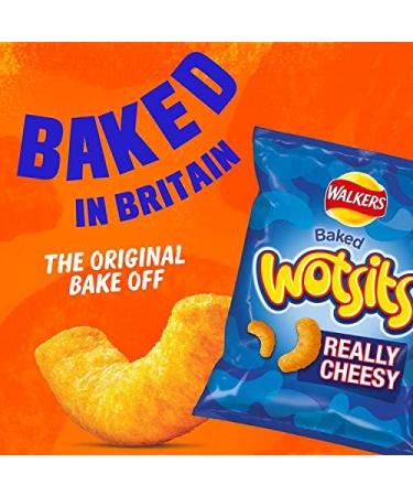 Wotsits Giants Really Cheesy Vegetarian Baked Snacks 130g - Single Pack - Buy Online on GoSupps.com
