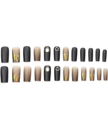 DIY Long Square Head Self-adhesive Stickers Detachable Full Cover Fake Nails Acrylic Manicure(1) - Buy Online on GoSupps.com