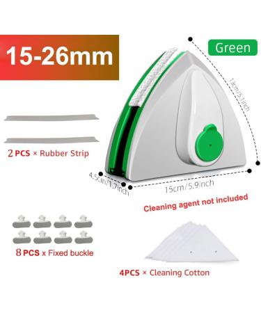 Double Side Magnetic Glass Cleaner Magnetic Window Cleaner 3-30mm Home Glass Surface Cleaning Brush Triangular Magnetic Brush Wiper Window Cleaning Tools 15-26mm - Buy Online on GoSupps.com