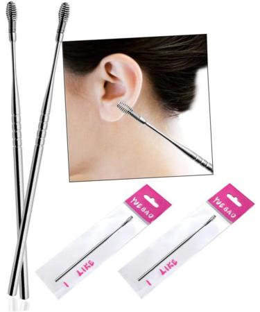 Spring Ear Spoon Set - Stainless Steel Ear Wax Scraper & Cleaner Tool for Earwax Removal by Healvian (5pcs) - Buy Online on GoSupps.com