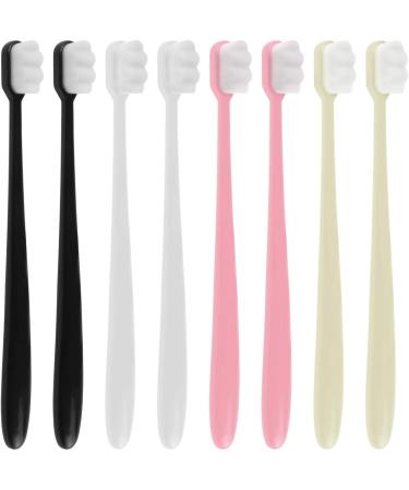 1PC Ultra-fine Soft Toothbrush Million Bristle Adult Tooth Brush Teeth Deep Cleaning Portable Travel Dental Oral Care Brush (Pink)