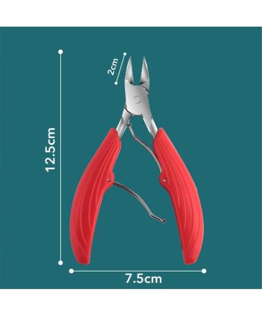 Toenail Nail Clippers Cutters Stainless Steel Pedicure Manicure Tools Professional Thick Ingrown Correction Tool Trimmer(Whitestyle) 12.5*7.5cm Whitestyle - Buy Online on GoSupps.com