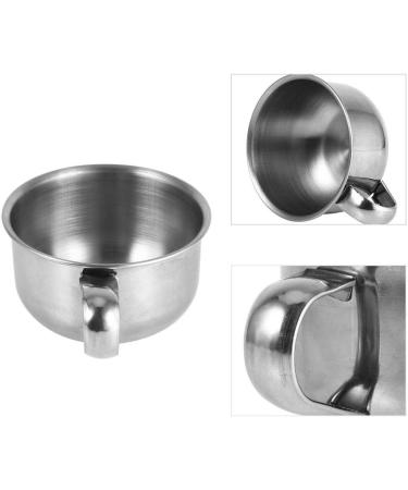 Premium Stainless Steel Shaving Cream Bowl | Metal Mug for Soap Foam & Razor Cleaning - Perfect Gift for Men - Buy Online on GoSupps.com