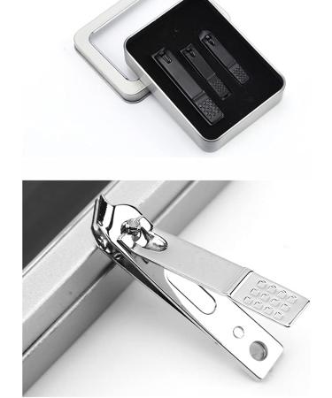 Nail Clippers Set Manicure Pedicure with Built-in Nail File Professional Nail Clippers Set 3 Pieces Ladies and Man Silver - Buy Online on GoSupps.com