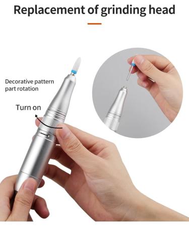 Global Fashion Cordless Rechargeable Electric Nail Drill | Portable Nail Drill with 30000 RPM Motor for Acrylic Gel and Polygel Nails | PND530- - Buy Online on GoSupps.com