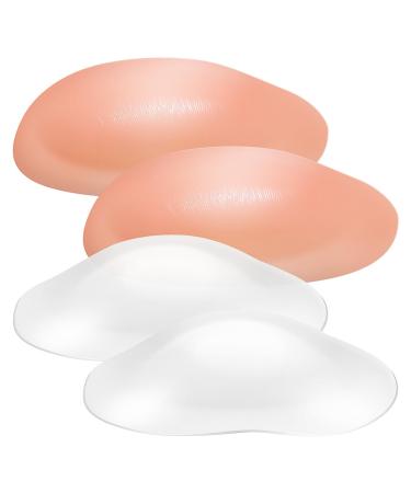 Gleavi silicone shoulder cushion 4 pairs of self-adhesive shoulder pads unisex slip-resistant shoulder-push-up pads reusable invisible enhanancer shoulder cushion for clothing