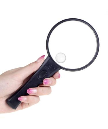 Handheld Led Magnifier Elderly Children Reading Hd Light 10x 20x Portable Illuminated Magnifier Made in China