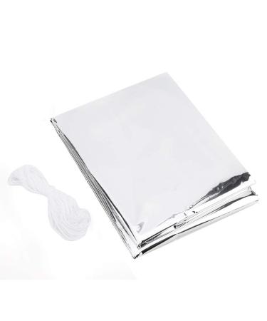 Sleeping Bag Emergency Survival Sleeping Bag, Cold Weather Thermal Reflective Outdoor Tent Insulation Envelope Bag (Silver)