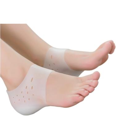 Invisible Height Increase Silicone Gel Heel Pads - 5CM Orthopedic Arch Support Cushions - Foot Massage Insoles (Beige 2CM) - International Shipping Available - Buy Online on GoSupps.com