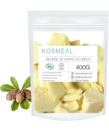 Beurre De Karit Brut BIO | co-Pack | Certifi COSM BIO et Ecocert (400G)