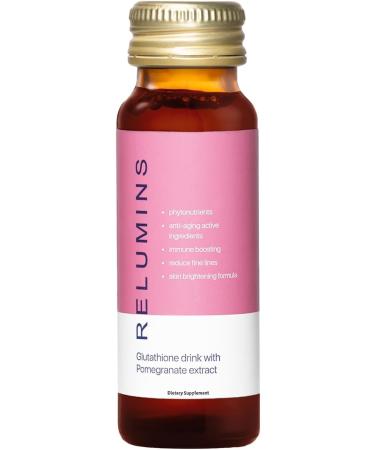 Relumins Glutathione Drink Helps Promote Brighter and Firm Skin Increases Skin Moisture for a Younger Looking Skin - pomegranate - Pack Of 2 - Buy Online on GoSupps.com