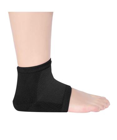 Gel Heel Socks - Moisturizing Silicone Foot Care for Pain Relief - Universal Black Heel Socks - Buy Online on GoSupps.com