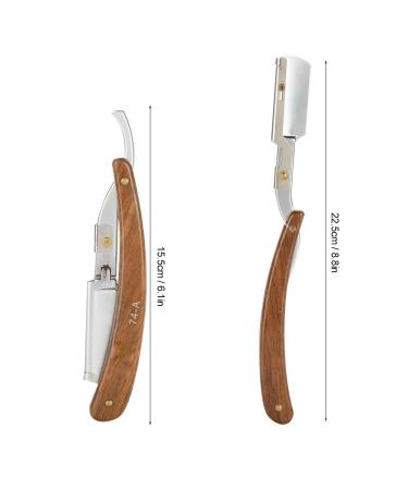 Nunafey 1mm Razor with Blade - Durable Classic Safety Razor | Folding Beard Shaver for Smooth Safe Shaving - Buy Online on GoSupps.com