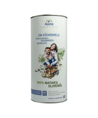Mani Bl uel Olive Oil - 100% Virgin - 1.5 l