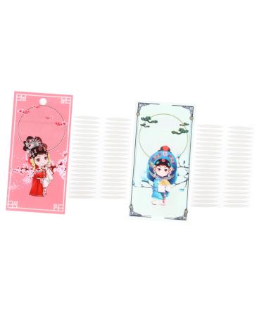 FRCOLOR 2 Sets Invisible Double Eyelid Sticker 2 Sided Tape Eyelid Stickers Eyelid Strips Adhesive Tape Eyes